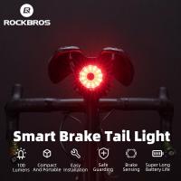 ราคา ROCKBROS ไฟท้ายรถจักรยานไฟ LED ชาร์จได้สมาร์ทเบรกอัตโนมัติไฟท้ายจักรยาน (11270952230)