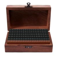 ราคา Rubber Stamp Alphabet Number Symbol Wooden Box Set Print Style Wood Letter 70PCS (19387822908)