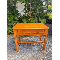 ราคา โต๊ะ 2 ลิ้นชัก สีสัก ขนาด 100 60ส80 โต๊ะไม้สัก โต๊ะทำงานไม้สัก โต๊ะเขียนหนังสือ โต๊ะเรียนหนังสือ (20646727055)