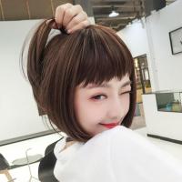 ราคา ฟรีตาข่ายคลุมผม วิกผมแฟชั่น วิก Wig ผมปลอม วิกผม gray shoulder short wig วิกผู้หญิงผมสั้นสีเทา มีจุกขวัญเหมือนหนังศีรษะจริง วิกผมผู้หญิงมีหน้าม้า (16231642515)