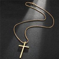 ราคา Sinboia 18K Gold Cross จี้สร้อยคอสแตนเลสสร้อยคอ Hiphop สำหรับผู้ชายผู้หญิง (8147370572)