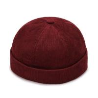 ราคา Corduroy Striped Hiphop Cap Beanies Melon Bonnet Beanie Hat (16401028354)