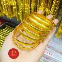 ราคา กำไลเกลี้ยงเงา เปิดได้ หน้ากว้าง6มิม มี3สี สีทอง สีเงิน สีนาค สวยเสมือนจริง ทองชุบ ทองหุ้ม JPgoldjewelry (16788312813)