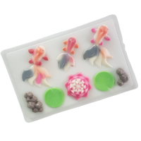 ราคา แม่พิมพ์ขนม พิมพ์วุ้น พิมพ์พลาสติกขุ่น รูปปลาทอง ใบบัว (9421266283)