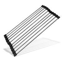 ราคา ชั้นวางท่อระบายน้ำ ชั้นวางจาน ตะแกรงวางจานสแตนเลส คร่อมซิงค์ล้างจาน ชั้นคว่ำจาน พับเก็บได้ (18497822107)