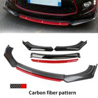 ราคา รถยนต์ 4 ชิ้นหน้ากันชนริมฝีปากบอดี้ชุดสปอยล์แพ็คแยกชิ้น Diffuser แดงขาวคาร์บอนไฟเบอร์ด้านหน้า Lip กันชน ลิ้นหน้า Universal ชุดสปอยเลอร์ Pp อะไหล่กันชนหน้า สําหรับรถยนต์ fit all models (19587928373)