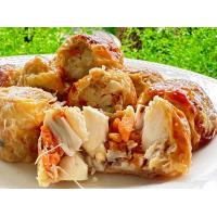 ราคา หอยจ๊อปู จ๊อปูกรรเชียงปูไข่ปูใส้ทะลัก จ๊อปูพรีเมี่ยมใส้ทะลัก เนื้อปูม้าและไข่ปูม้าสดแท้100 ชุมพร 450กรัม ซับสูญญากาศพร้อมน้ำจิ้มบ๊วยอย่างดี (20668831662)