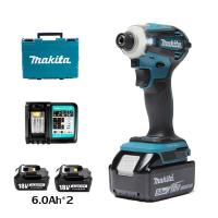 ราคา ขายของแท้ Makita dtd172 ไขควงกระแทกไร้แปรงถ่าน 18V ไขควงมัลติฟังก์ชั่นแบตเตอรี่ลิเธียม 2 ชุดเครื่องมือไฟฟ้า 1 เครื่องชาร์จ (20698946262)