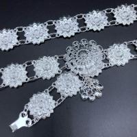 ราคา March jewelry 26 40นิ้วสไตล์ชาติพันธุ์ปรับเข็มขัดเงินโบราณ เข็มขัดเงิน เข็มขัดผู้หญิง เข็มขัดวินเทจ (7392342999)