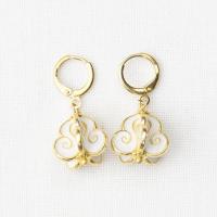 ราคา ต่างหู ตุ้มหู ดอกรัก ลงอีนาเมล Earring Crown Flower with enamel (17510569311)