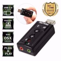 ราคา ใหม่ล่าสุด ของแท้ มีรับประกัน USB การ์ดเสียง ซาวด์การ์ด Audio 3D Sound Virtual 7 1 Channel Card Adapter (207994985)