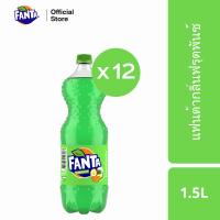 ราคา Fanta แฟนต้า น้ำอัดลม น้ำเขียว 1 5 ลิตร 12 ขวด Fanta Soft Drink Fruit Punch Green 1 5L Pack 12 (3988940108)