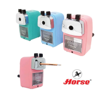 ราคา HORSE กบเหลาดินสอตั้งโต๊ะ เหล็ก เครื่องเหลาดินสอ กบเหลาดินสอ ตราม้า สีพาสเทล ตราม้า H 620 (20629120703)