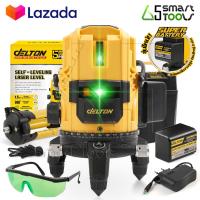 ราคา DELTON เครื่องวัดระดับเลเซอร์ 5 เส้น 360 องศา แสงสีเขียว เลเซอร์แสงสีเขียว 5 Lines Green Laser Level รุ่นใหม่ DT GL5P แบตเตอรี่ก้อนใหญ่ 2 เท่า เลเซอร์ เลเซอร์วัดระดับ วัดได้ทั้งกลางแจ้ง ที่มืด พร้อมกล
