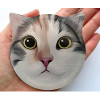 ราคา พร้อมส่ง ที่รองแก้วน้องแมว แผ่นหินรองแก้ว หินรองแก้ว ที่รองแก้ว จานรองแก้ว น้องแมว ทำความสะอาดง่าย (19324980236)