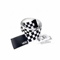 ราคา ส่งจากไทย Vance Vans เข็มขัดผ้าแคนวาสสีดำและสีขาวคลาสิกสำหรับผู้ชายและผู้หญิง mylove (16128936369)
