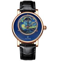 ราคา นาฬิกาแฟชั่น T867P อัตโนมัติสำหรับผู้ชาย Tevise นาฬิกากลไกท้องฟ้าเต็มไปด้วยดวงดาวแท้ผู้ชาย (17864777339)