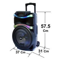 ราคา SKG ลำโพงล้อลาก ลำโพงบลูทูธ 12 นิ้ว 6000 W รุ่น SR 4000 BT12 สีดำ แถมไมค์ลอยคู่ ลำโพงไร้สายและบลูทูธ (17295402268)