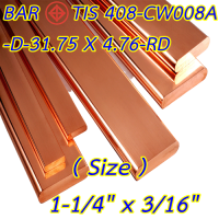 ราคา บัสบาร์ทองแดง ก 1 1 4 หนา 3 16 นิ้ว ยาว 50 cm มอก 408 2553 Copper Busbar Cu 0F 99 95 OxigenFree เหมาะสำหรับใช้งานระบบไฟฟ้าทุกชนิด (1012292810)