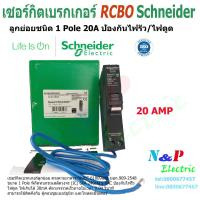 ราคา Schneider เซอร์กิตเบรกเกอร์กันดูด RCBO ชนิด1P 10A 40A ลูกย่อยกันดูด กันไฟรั่ว ป้องกันไฟดูด ป้องกันไฟรั่ว ชไนเดอร์ circuit breaker (2049980013)