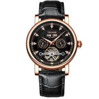 ราคา Tevise T867C นาฬิกาหนังผู้ชายนาฬิกากลไกอัตโนมัติมัลติฟังก์ชั่นสำหรับธุรกิจ (10342831362)