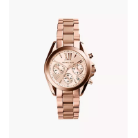 ราคา Michael Kors MK6066 36mm Womens Rose Gold Tone Watch MK5799 (20029587227)