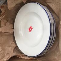 ราคา จานชามสังกะสี เคลือบขาวโบราณของแท้ ตราเครื่องบิน แข็งแรงทนทาน (17459158632)