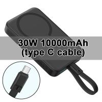 ราคา Baseus เครื่องชาร์จแบตเตอรี่สำรองชาร์จไร้สาย30W Power Bank 10000MAh PD ในตัวสายสำหรับ iPhone 15 14 13 12ซัมซุงฮัวเหว่ยเสี่ยวหมี่ (20614888808)