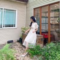 ราคา Lady Olivia Dress ผ้าชีฟองแก้วเบาๆพองๆน่ารัก ชายกระโปรงต่อชั้นระบาย แขนพองดึงรูด ซับด้านในนิ่มไม่คัน (18334792081)