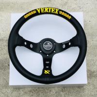 ราคา พวงมาลัยหนัง VERTEX 13นิ้ว Universal Racing รถสปอร์ตพวงมาลัย (20068839654)