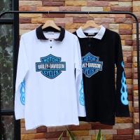 ราคา เสื้อ ครอป HARLEY DAVIDSON เสื้อคอปก เสื้อ แขน ยาว เสื้อ วัยรุ่น เสื้อ วิน เท จ (9924224848)