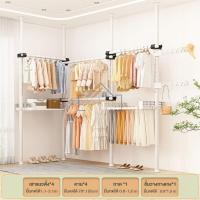 ราคา HG ราวตากผ้า DIY ราวตากผ้าคอนโด พับเก็บได้ ก้านแขวนเสื้อ แบบตั้ง ราวตากผ้าในร่ม ราวแขวนเสื้อ ไม่ต้องเจาะเพดาน ราวแขวนผ้า DIY (20632950414)