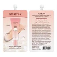 ราคา Merrezca dewy skin makeup base SPF 50 PA 4 in 1 เบส รองพื้น ไพรเมอร์ บำรุง ในซองเดียว เนื้อครีมปรับตามสีผิว 5 ml (20651816374)