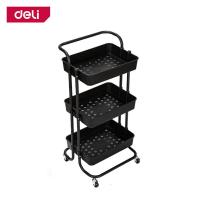 ราคา Deli ชั้นวางของมีล้อ ชั้นวางรถเข็น ชั้นวางของพลาสติก ชั้นวางมีล้อ ชั้นวาง ชั้นวางของพลาสติก 3ชั้น มีล้อเลื่อน Storage Cart (19724313466)