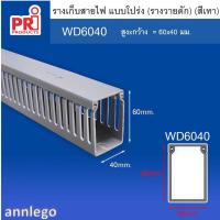ราคา รางเก็บสายไฟ แบบโปร่ง หรือรางเก็บสายไฟ วายดัก ยี่ห้อ PRI รุ่น WD ยาว1 เมตร (17243056117)