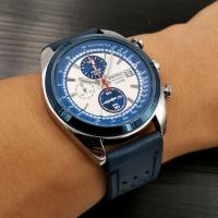 ราคา Seiko sb00333 โครโนกราฟหน้าปัดสีฟ้าสายหนังผู้ชายนาฬิกา SEIKO ผู้ชายนาฬิกาควอทซ์ (18429372609)