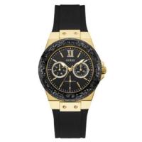 ราคา พร้อมสต็อก GUESS แท้ Watch ขนาดหน้าปัด 38 mm ตัวเรือนสีทอง สายซิลิโคนสีด W1053L7 (17844590549)