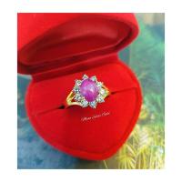 ราคา แหวน พลอยกิมบ่เซี่ยง 01519 พลอยทับทิม พลอยเกรดดี แหวนทองไมครอนคุณภาพสูง แหวนทองสวย แหวนทองชุบ แหวน (2133334796)