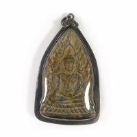 ราคา พระกรุ พระพุทธชินราช พิมพ์พรประธาน กรุวัดพระศรีรัตนมหาธาตุ เลี่ยมกรอบเงินเก่า (4923752065)