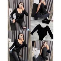 ราคา บอดี้สูทสาวอวบ แขนยาว เว้าหลัง (20570676299)