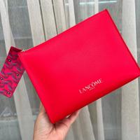ราคา กระเป๋าเครื่องสำอาง ของแท้ จาก Lancome กระเป๋าเอนกประสงค์ สีแดงสด (18338089138)