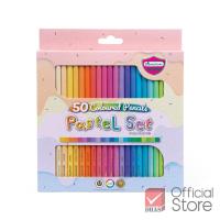 ราคา Master Art สีไม้ ดินสอสีไม้ แท่งยาว 50 สีพาสเทล จำนวน 1 กล่อง (19407465820)