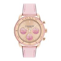 ราคา COACH CRUISER CO14504123 นาฬิกาข้อมือผู้หญิง สายหนัง สีชมพู (19293389915)