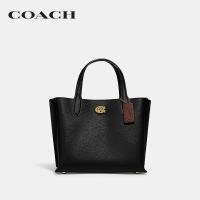 ราคา COACH กระเป๋าทรงสี่เหลี่ยมผู้หญิงรุ่น Willow Tote 24 สีดำ C8869 B4 BK (13038000207)