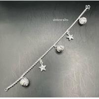 ราคา สร้อยข้อมือเงินลาวแท้80 ประดับลายต่างๆลายสวยงานละเอียดพร้อมส่ง (17543885602)