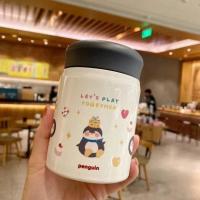 ราคา กระบอกน้ำเก็บความเย็น ลายการ์ตูนน่ารักๆ กระติกน้ำร้อน กระบอกน้ำพกพา ขนาดกะทัดรัด พกพาสะดวก 320ml เหมาะสำหรับเป็นของขวัญ แสตนเลส304 (10082626054)