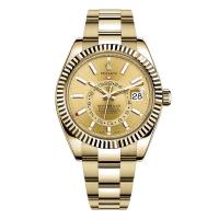 ราคา จัดส่งฟรี นาฬิกาrolexของแท้ Sky Dweller watch 18 kt yellow gold m326938 000342mmอัตโนมัตินาฬิกาข้อมือผู้ชาย มีพายน้ำ ผู้ชายกลไกหรูหรา บรรจุภัณฑ์ของแท้ (20387579849)