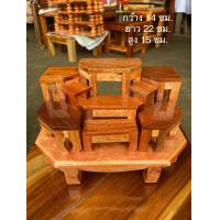 ราคา โต๊ะหมู่บูชาหมู่ 9 สำหรับตั้งบูชาสักการะบูชา ขนาดเล็กกระทัดรัด ตัวโต๊ะติดกับฐาน (19601029570)