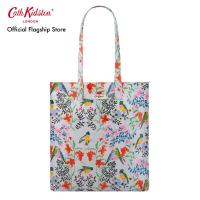 ราคา Cath Kidston Shiny Bookbag with Gusset Paper Birds Blue (20569785393)
