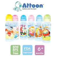 ราคา ขวดนมเด็ก ขวดนมทรงกลม Smart 8 ออนซ์ ยี่ห้อ แอทตูน Attoon (8877691160)
